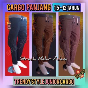 Celana Panjang Anak Cargo Style Celana Panjang Cargo Anak Usia 1-12 Tahun