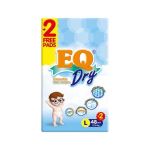 EQ Dry Jumbo Pack Large 48 - Tape Baby Diapers