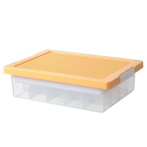 Transparent Storage Box Lego Block Toy Parts Organizer Small Particle Sorting Container Home Organization Desktop Storage Bin