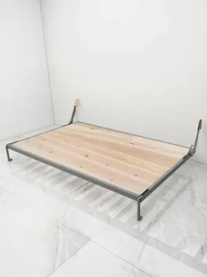 Space-Saving Murphy Bed with Closet Integrated Flip-Down Wall Bed Hidden Storage High-End Hardware Accessories for Small Rooms
