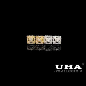 B1732 Bông tai nữ đính đá CZ sáng lấp lánh UHA