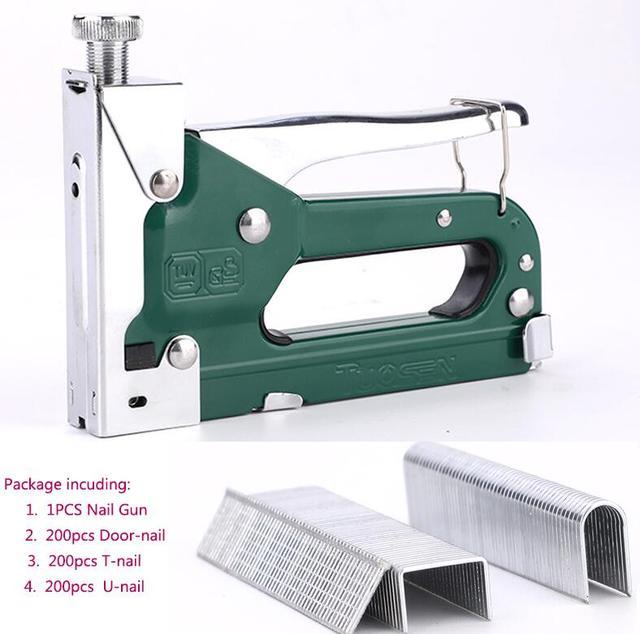6 Inch 3 in 1 Manual Heavy Duty Hand Nail Gun Steel Furniture Stapler