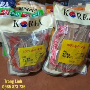 Nấm linh chi thái lát hàn quốc túi 1kg - Nấm thái lát giúp thải độc gan thanh lọc cơ thể phòng ung thư - tranglinh