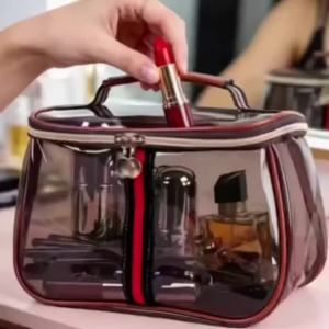 Túi Đựng Đồ Trang Điểm PVC Chống Thấm Nước Dung Tích Lớn Trong Suốt Hộp Đựng Đồ Vệ Sinh Cá Nhân Du Lịch Thể Thao Cho Nữ Hộp Mỹ Phẩm Di Động