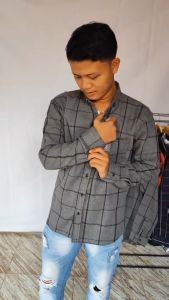 Kemeja flanel Pria Kemeja Kotak Kotak Kemeja Atasan Pria Kemeja Lengan Panjang Terbaru