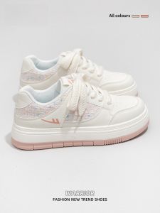 Warrior | Womens Thick Sole Breathable Small Fragrance Original Casual Sneakers