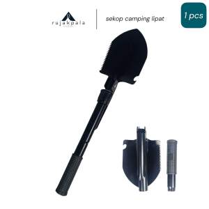 sekop lipat peralatan survival sekop genggam perlengkapan berkegiatan survival