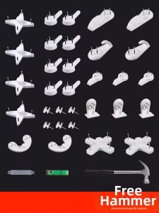 Invisible Nail Hook Picture Frame Wall Hanging No Trace Nail for Living Room Photos Wedding Photos No Drilling Required
