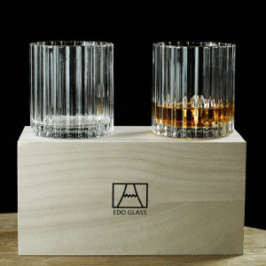 Scandinavian Crystal Couple Cups Couple Cup Wine Glass Cup Whiskey Glass Creative Style Ins Style Wooden Box Suit