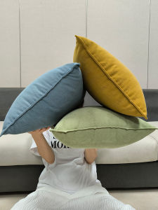 Large Size Sofa Pillowcase Square Living Room Couch Pillow Headboard Modern Minimalist Style Home Decor SN Pure Color PP Cotton