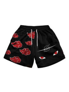 Bandai | Writing Wheel Eye Xiao Organization Sports Beach Shorts Family Match Breathable Loose Large Shorts Kids Casual Fashion Shorts