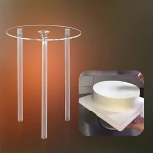 New Multi-Layer Cake Stands Support Straw Frame Mold Tier Set Round Spacer Piling Bracket DIY Cake Decor Pastry Tool for Kitchen