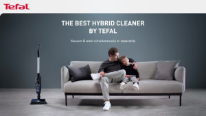 Tefal X-Combo Cordless 2-in-1 Handstick Vacuum & Spin Mop Cleaner - GF3039