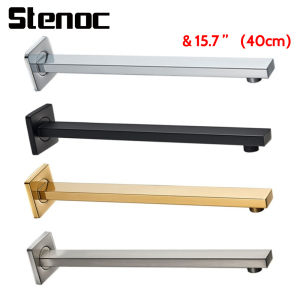 Gold Bathroom G1/2 Wall Mounted Shower Arm Stainless Steel Fixed Pipe Shower Head Holder Shower Head Holder Bathroom Accessories