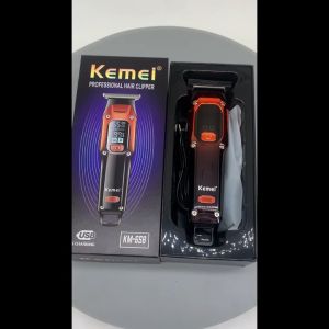 Alat Cukur Elektrik Kemei KM-658 LCD Display Mesin Pangkas Rambut Super Tajam Hair Clipper Trimmer Rechargeable - TOKO SINAR AUDIO