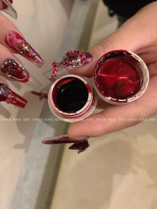 YIFANNAIL Snake Year Red Snake National Style Nail Art Stickers Luxury Vintage Nail Beauty Tools Any Skin Type Suitable