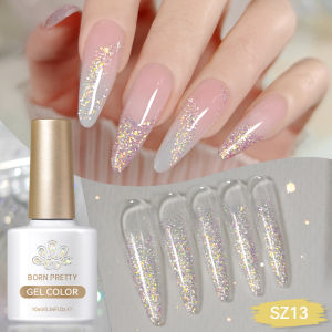 Sơn Móng Tay Gel Nhũ Phản Quang BORN PRETTY 10ml Lấp Lánh Óng Ánh Dạng Gel Tẩy Được Dùng Cho Nail Art