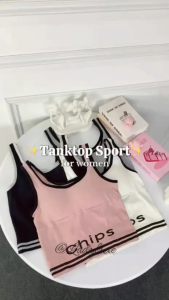 LadyLuxe - Tanktop Sport Bra BH Chips Pakaian Dalam Wanita High Quality Wanita BR024