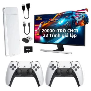 M15 4K Game Stick TV Console 64G Với 20000 Trò Chơi Cổ Điển Tích Hợp Bộ Điều Khiển Tay Cầm Chơi Game Không Dây - Người Chơi Trò Chơi Điện Tử Di Động