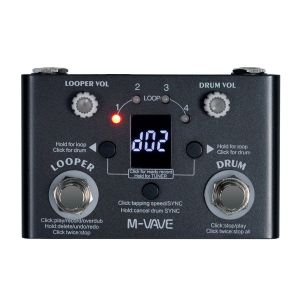 M-VAVE | M-VAVE Guitar Effect Pedal LOOPER Kim Loại Monoblock Máy Trống Cụm Từ Loop Tuner Phụ Kiện Guitar Điện