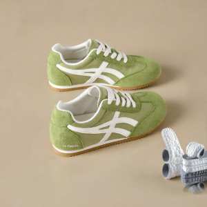 La Chapelle | Retro Green Elevated Casual Womens Shoes