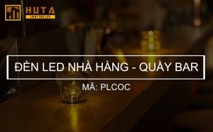 Đèn để bàn decor HUTA Light For Life PLCOC pha lê sang trọng pin sạc tích điện bảo hành 18 tháng