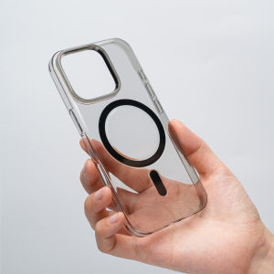 Sanptoch เคสโทรศัพท์แบบใสคริสตัลพรีเมี่ยมสำหรับ Magsafe สำหรับ iPhone 16 15 Pro Max บางฝาแข็งพีซีของแท้สำหรับ iPhone 16 Pro Max เคสกันกระแทกใสไม่เหลืองพร้อมปุ่มป้องกัน