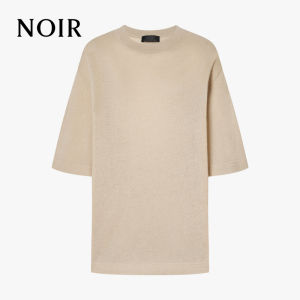 MO&Co. | Lightweight Short Sleeve Fine Goat Hair Knitwear