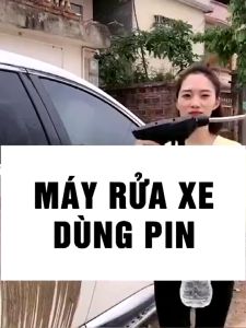 { bãi nhật }GIẢM GIÁ 50% Máy rửa xe dùng pin máy rửa xe mini cầm tay HITACHI 199V mẫu mới áp lực cao súng xịt rửa xe gia đình (bảo hàng 12tháng)