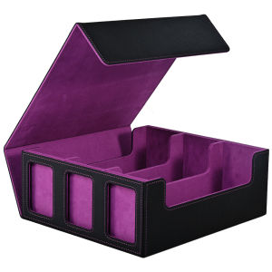 กล่องเก็บการ์ดสําหรับการ์ดซื้อขาย กล่องดาดฟ้า 1800+ พร้อมหน้าต่างแสดงผล เหมาะสําหรับการ์ดกีฬา Magic TCG PTCG