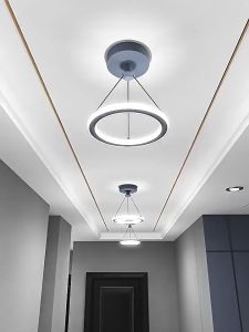 YHLAMP Modern Ring Chandelier Ceiling Lights Simple Modern Corridor Balcony Small Chandelier For Corridor Light Entrance Light