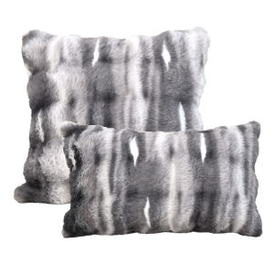 BUYNOW Gradient Plush Pillowcase Cute Daily Party Living Room Sofa Cushion Cover Home Bedroom Saddle Decor cojines para sala