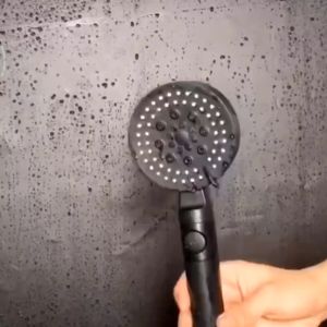 Hand Shower Mandi 5 in1 Bulat Hitam Shower Semprotan Mandi Handshower On Off 5 Function Black