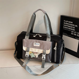 กระเป๋าเดินทางสำหรับผู้ว่ายน้ำและออกกำลังกาย กระเป๋าใส่ชุดว่ายน้ำ กระเป๋าใส่เสื้อผ้า กระเป๋าใส่รองเท้า กระเป๋าสะพายไหล่แบบมีซิปขนาดใหญ่สำหรับเดินทาง