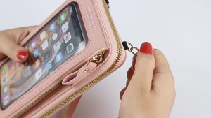 Touch Screen Crossbody Phone Purse for Women Small Cellphone Shoulder Purse with Adjustable Strap