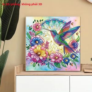 Tranh Thêu Kim Cương 1 Mảnh Họa Tiết Chim 2D Không Khung Trang Trí Nhà Cửa Hoặc Quà Tặng Ngày Lễ Phong Cách Hiện Đại Kim Cương Tròn & Hình Dạng Đặc Biệt