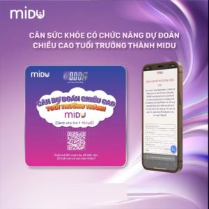 Cân sức khỏe có chức năng dự đoán chiều cao tuổi trưởng thành Midu cân điện tử hiện đại cao cấp