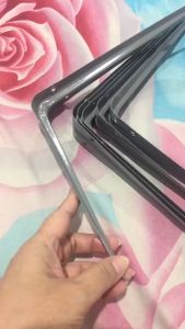 Shelf Bracket 1Pair L-shaped Shelf Support w/out Screws DIY Cabinet Bracket