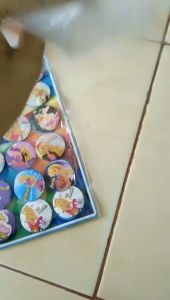 Bros Pin Karakter Lucu Unik Murah Isi 24 PCS Palestina Kaligerafi Doraemon LOL Mixue Boboy