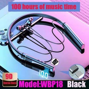 Ban Đầu Wbp18 Tai nghe bluetooth 5.3 Tai nghe không dây 100 Giờ Phát Lại Không Thấm Nước Neckband Tai nghe không dây giảm tiếng ồn Thể Thao