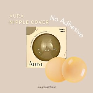 【LA.GRACE OFFICIAL】Aura+ Nipple Cover/黑科技无胶自粘胸贴/Nubra/Women Reusable Anti-dew Point Nipple Solid Cover/silicone material