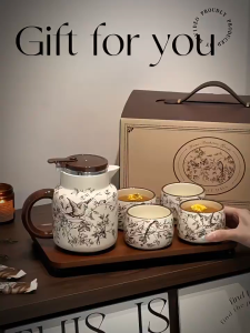 Teapot set cup housewarming new home moving wedding newlywed gift teacup tea set