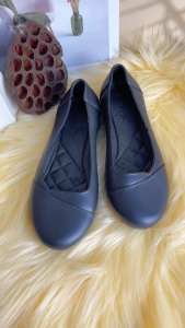 Kids Black Shoes School Fashion Slip on Soft sole Rubber Shoes 903