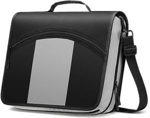 MoKo Zipper Binder 3 inch 3 Ring Binder with Zipper 600 Sheet Capacity Multi-Pocket School Binder organizer Handle and Shoulder Strap Included