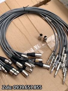 Dây Canon 6 Ly dài 0.8m giá 1 dây | dây canon cái ra 6 ly và dây canon đực ra 6ly.