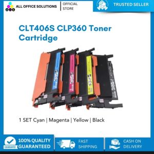 AOS Compatible CLT406S CLP360 Toner Cartridge Replacement for CLT406s (4-Pack Color Set)