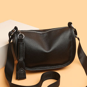 Large Capacity Casual Leather Womens Bag 2025 New Fashion Versatile Top Layer Cowhide Soft Leather Shoulder Crossbody Bag