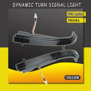 2X For Lada Priora 2170 for Lada 2110-2112 Car Side Mirror Lamp LED Dynamic Turn Signal Light Blinker Indicator Flasher