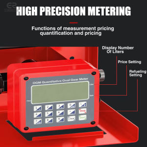220V 60Hz Automatic Self Priming Fuel Transfer Pump High Precision Quantitative Vehicle Mounted Small Fuel Dispenser