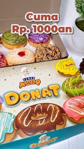 Kardus Box Donat Isi 12 10pc / Kotak Dus Box Donat Bomboloni Isi 12 / 37x27x55 cm isi 10pc